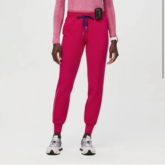 NEW WEAR FIGS ULTRA ROSE HOT PINK SCRUBS SET ZAMORA CATARINA S